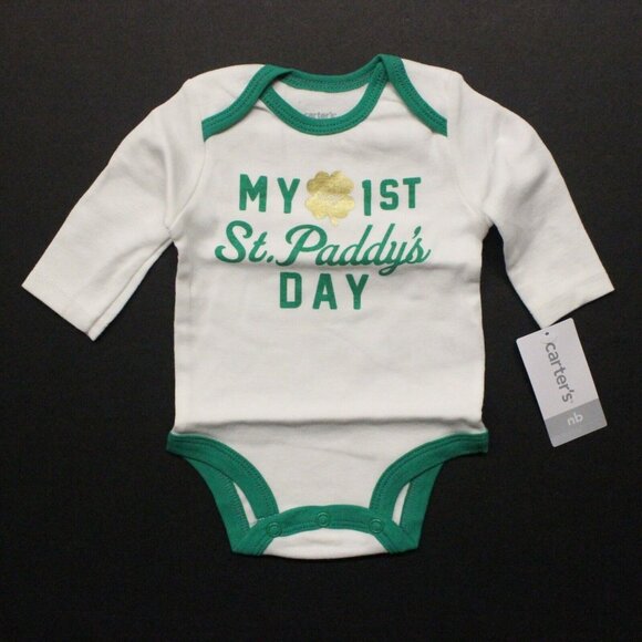 Carter's Other - Carter's Baby "My Very 1st St. Paddy's Day" Bodysuit (119G300) Ivory - NB